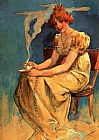 Alphonse Maria Mucha - Untitled Alphonse Maria Mucha painting